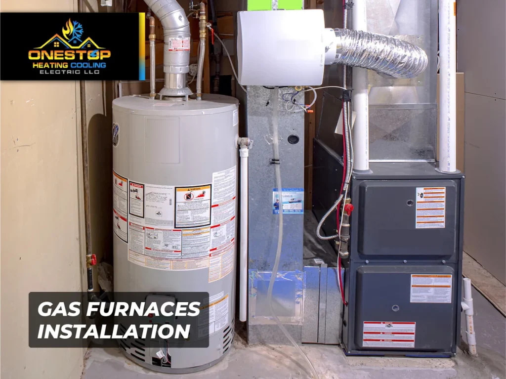 Professional gas furnace and water heater installation by Onestop Heating Cooling Electric in Mountlake Terrace